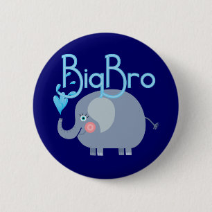 Chapa Redonda De 5 Cm Elephant Big Bro