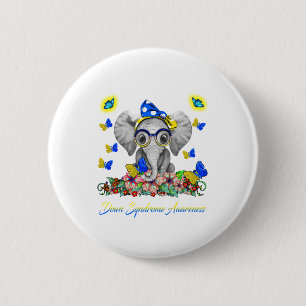 Chapa Redonda De 5 Cm Elephant Faith Hope Love Down Syndrome Awaration