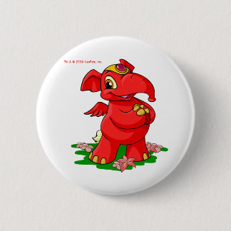 Chapa Redonda De 5 Cm Elephante rojo alegre en Shenkuu