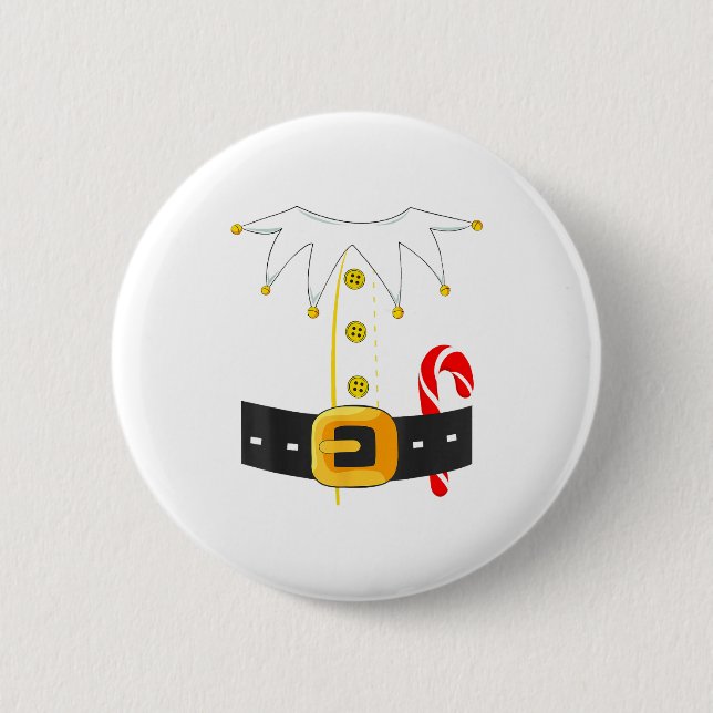 Chapa Redonda De 5 Cm Elf Costume Christmas Holiday Men Women Kids  (Anverso)