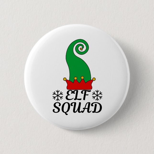 Chapa Redonda De 5 Cm Elf Squad (Anverso)