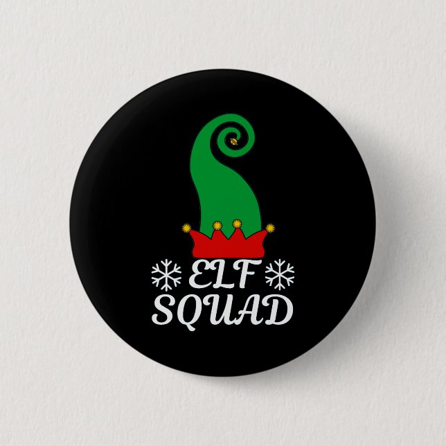 Chapa Redonda De 5 Cm Elf Squad (Anverso)