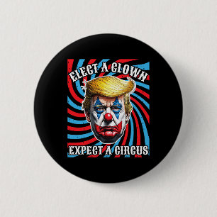 Chapa Redonda De 5 Cm Elige A Un Payaso Esperar Un Circo