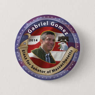 Chapa Redonda De 5 Cm Elija a Gabriel Gómez para el senador de