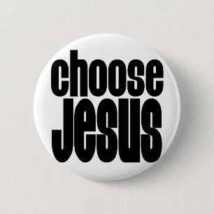 Chapa Redonda De 5 Cm Elija a Jesús