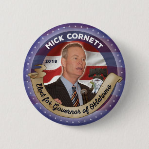 Chapa Redonda De 5 Cm Elija a Mick Cornett para el gobernador de