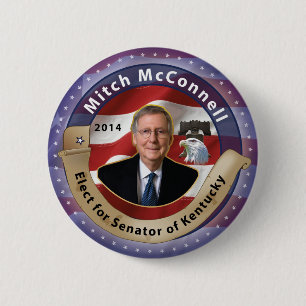 Chapa Redonda De 5 Cm Elija a Mitch McConnell para el senador de