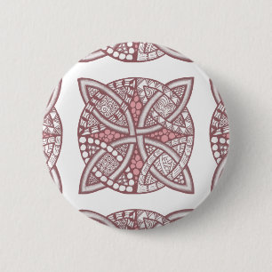 Chapa Redonda De 5 Cm Elija su patrón decorativo de nudo celta de color