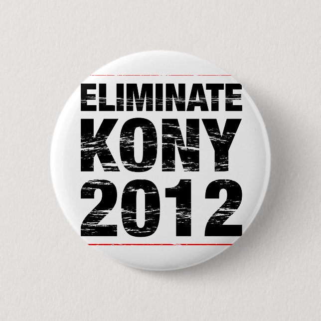 Chapa Redonda De 5 Cm Elimine Kony 2012 (Anverso)