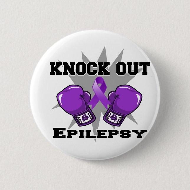 Chapa Redonda De 5 Cm Elimine la epilepsia (Anverso)