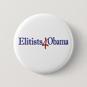 Chapa Redonda De 5 Cm Elitistas 4 Obama
