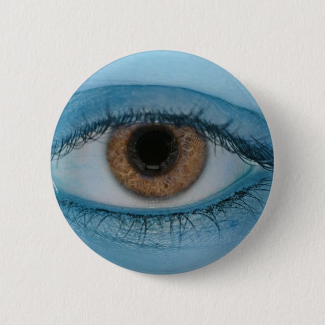 Chapa Redonda De 5 Cm Ella está mirando siempre (Anverso)