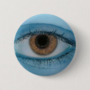 Chapa Redonda De 5 Cm Ella está mirando siempre