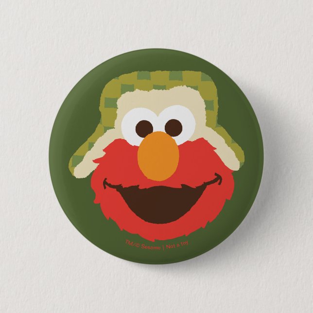 Chapa Redonda De 5 Cm Elmo Woodland Face (Anverso)