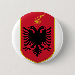 Chapa Redonda De 5 Cm emblema de albania