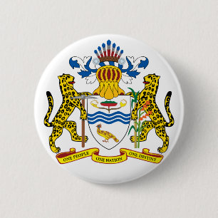 Chapa Redonda De 5 Cm emblema de Guyana