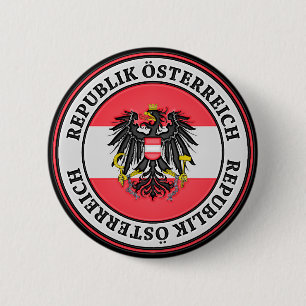 Chapa Redonda De 5 Cm Emblema de la Ronda Austria