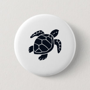 Chapa Redonda De 5 Cm Emblema de logotipo de tortuga tortuga de orejas r