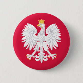 Chapa Redonda De 5 Cm emblema de polonia
