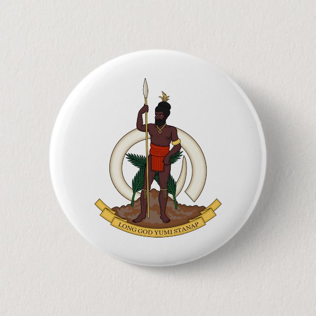 Chapa Redonda De 5 Cm emblema de vanuatu (Anverso)