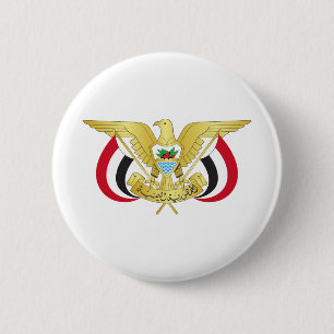Chapa Redonda De 5 Cm emblema de yemen