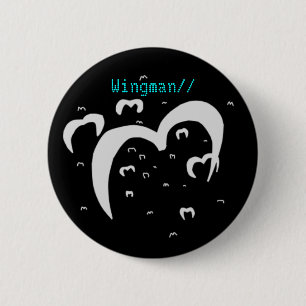 Chapa Redonda De 5 Cm Emblema del Wingman//