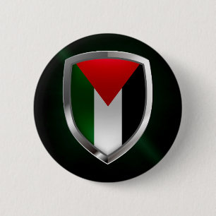 Chapa Redonda De 5 Cm Emblema metálico de Palestina