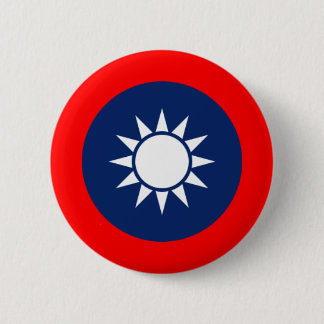 Chapa Redonda De 5 Cm Emblema nacional de la República de China (Taiwán)
