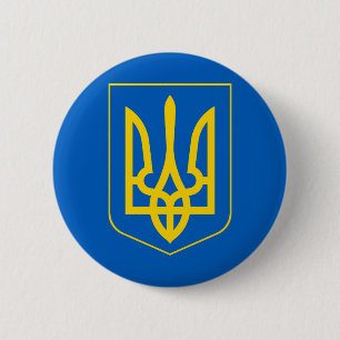 Chapa Redonda De 5 Cm emblema ukraine
