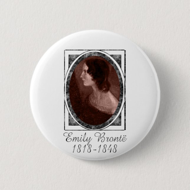 Chapa Redonda De 5 Cm Emily Brontë (Anverso)