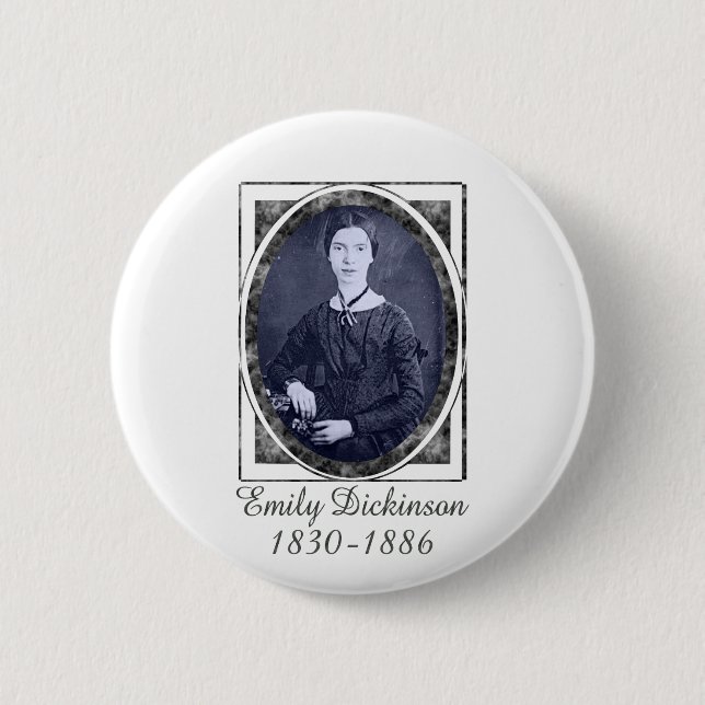 Chapa Redonda De 5 Cm Emily Dickinson (Anverso)