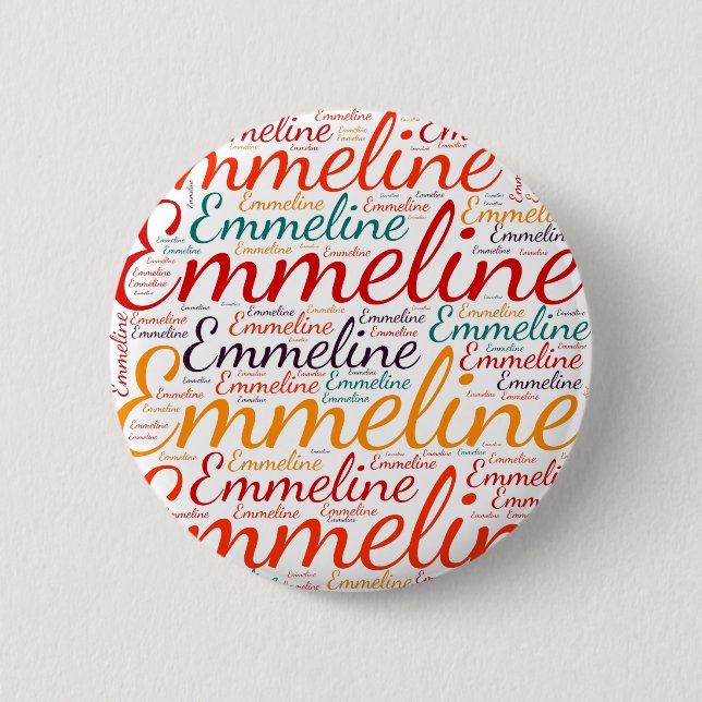 Chapa Redonda De 5 Cm Emmeline (Anverso)