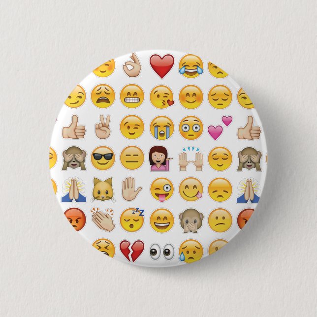 Chapa Redonda De 5 Cm emoji (Anverso)