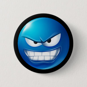 Chapa Redonda De 5 Cm emoji de blue meanie