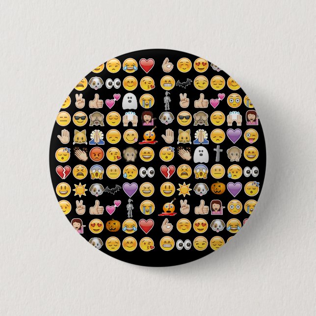 Chapa Redonda De 5 Cm emoji de halloween (Anverso)