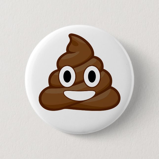 Chapa Redonda De 5 Cm emoji de poop (Anverso)