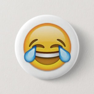 Chapa Redonda De 5 Cm Emoji de risa