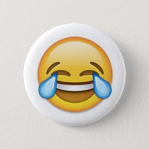 Chapa Redonda De 5 Cm Emoji de risa