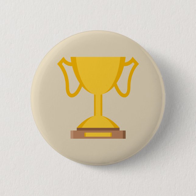 Chapa Redonda De 5 Cm Emoji del trofeo (Anverso)