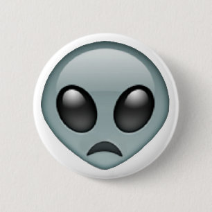 Chapa Redonda De 5 Cm Emoji extranjera triste
