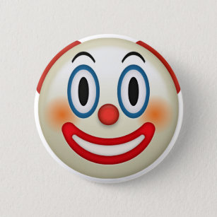 Chapa Redonda De 5 Cm Emoji loca del payaso