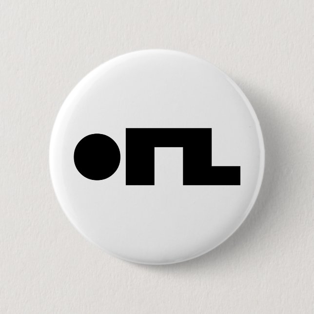 Chapa Redonda De 5 Cm EMOJI ORZ Emoticon Kaomoji (Anverso)