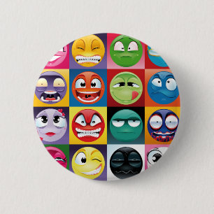 Chapa Redonda De 5 Cm emojis de arte pop