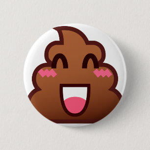 Chapa Redonda De 5 Cm emojis de poop kawaii