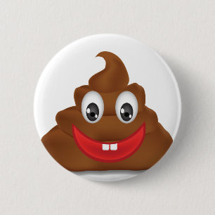 Chapa Redonda De 5 Cm emojis poo