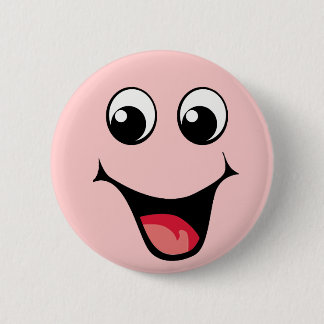 Chapa Redonda De 5 Cm Emoticon feliz