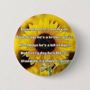Chapa Redonda De 5 Cm Empath Strength Positive Cita Animation