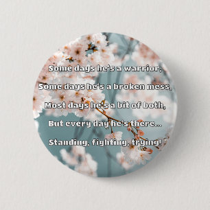 Chapa Redonda De 5 Cm Empath Strength Positive Cita Animation