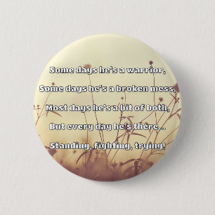 Chapa Redonda De 5 Cm Empath Strength Positive Cita Animation