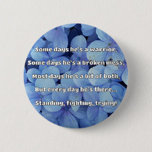 Chapa Redonda De 5 Cm Empath Strength Positive Cita Animation